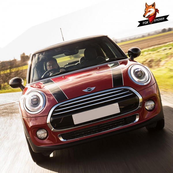 Car Hood Engine Rally Line Stickers And Decals For Mini Cooper S JCW One F54 F55 F56 F60 R55 R56 R60 R61 R50 R52 R53